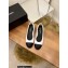 Chanel Pearl Around Heel Ballerinas Leather White 2022