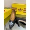 Gucci x adidas Heel 7.5cm women's Trefoil Pumps Leather Black 2022
