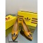 Gucci x adidas Heel 7.5cm women's Trefoil Pumps Leather Yellow 2022