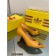 Gucci x adidas Heel 7.5cm women's Trefoil Pumps Leather Yellow 2022