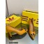 Gucci x adidas Heel 7.5cm women's Trefoil Pumps Leather Yellow 2022
