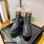 Gucci Heel 6cm Platform 2cm Shearling Ankle boots Black with Interlocking G Stripe 2022