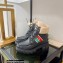 Gucci Heel 6cm Platform 2cm Shearling Ankle boots Black with Interlocking G Stripe 2022