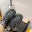 Gucci Heel 6cm Platform 2cm Shearling Ankle boots Black with Interlocking G Stripe 2022