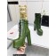 Saint Laurent Heel 14.5cm Platform 4.5cm Cherry Lace-up Booties Smooth Leather Green 2022