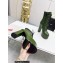 Saint Laurent Heel 14.5cm Platform 4.5cm Cherry Lace-up Booties Smooth Leather Green 2022