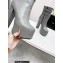 Saint Laurent Heel 14.5cm Platform 4.5cm Mina Buckle Booties Smooth Leather Gray 2022