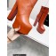 Saint Laurent Heel 14.5cm Platform 4.5cm Cherry Buckle Booties Smooth Leather Brown 2022