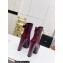 Saint Laurent Heel 14.5cm Platform 4.5cm Cherry Buckle Booties Smooth Leather Burgundy 2022