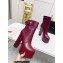 Saint Laurent Heel 14.5cm Platform 4.5cm Cherry Buckle Booties Smooth Leather Burgundy 2022