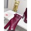 Saint Laurent Heel 14.5cm Platform 4.5cm Cherry Buckle Booties Smooth Leather Burgundy 2022