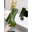 Saint Laurent Heel 14.5cm Platform 4.5cm Cherry Buckle Booties Smooth Leather Green 2022
