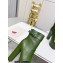 Saint Laurent Heel 14.5cm Platform 4.5cm Cherry Buckle Booties Smooth Leather Green 2022