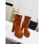 Saint Laurent Heel 14.5cm Platform 4.5cm Cherry Buckle Booties Suede Brown 2022