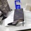 Balmain Heel 10.5cm Bicolor Sleeve Sequins Glitter boots Gun Color 2022