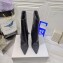 Balmain Heel 10.5cm Bicolor Sleeve Sequins Glitter boots Black 2022