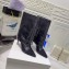 Balmain Heel 10.5cm Bicolor Sleeve Sequins Glitter boots Black 2022