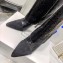 Balmain Heel 10.5cm Bicolor Sleeve Sequins Glitter boots Black 2022