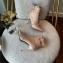 Balmain Heel 9.5cm Uria ankle boots Leather Nude 2022