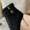 Balmain Heel 9.5cm Uria ankle boots Suede Black 2022