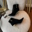 Balmain Heel 9.5cm Uria ankle boots Suede Black 2022