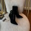Balmain Heel 9.5cm Uria ankle boots Suede Black 2022