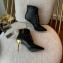Balmain Heel 9.5cm Uria ankle boots Leather Black 2022
