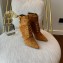 Balmain Heel 9.5cm Uria ankle boots Suede Brown 2022
