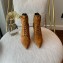 Balmain Heel 9.5cm Uria ankle boots Suede Brown 2022