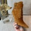 Balmain Heel 9.5cm Uria ankle boots Suede Brown 2022