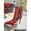 Louis Vuitton Heel 10cm Mansion Ankle Boots Red with Chain 2022