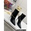 Louis Vuitton Heel 10cm Mansion Ankle Boots Black with Chain 2022