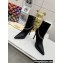 Louis Vuitton Heel 10cm Mansion Ankle Boots Black with Chain 2022