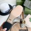 Gucci Blonde women's mid-heel pumps 701711 GG canvas Beige 2022