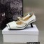 Dior Heel 5.5cm Technical Fabric and Rubber D-Motion Pumps White 2022
