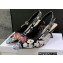 Dior Heel 6.5cm J'Adior Slingback Pumps in Black Embroidered Cotton with Toile de Jouy Pop Motif in Multicolor Beads and Strass 2022