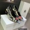 Dior Heel 6.5cm J'Adior Slingback Pumps in Black Embroidered Cotton with Toile de Jouy Pop Motif in Multicolor Beads and Strass 2022