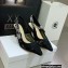Dior Heel 6.5cm J'Adior Slingback Pumps in Macramé Embroidered Cotton Black 2022