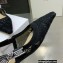 Dior J'Adior Slingback Ballerina Flats in Macramé Embroidered Cotton Black 2022