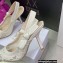 Dior Heel 9.5cm J'Adior Slingback Pumps in Macramé Embroidered Cotton White 2022
