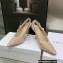 Dior Heel 9.5cm J'Adior Slingback Pumps in Macramé Embroidered Cotton Nude 2022