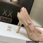 Dior Heel 9.5cm J'Adior Slingback Pumps in Macramé Embroidered Cotton Nude 2022