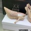 Dior Heel 9.5cm J'Adior Slingback Pumps in Macramé Embroidered Cotton Nude 2022