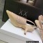 Dior Heel 6.5cm J'Adior Slingback Pumps in Macramé Embroidered Cotton Nude 2022