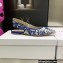 Dior J'Adior Slingback Ballerina Flats in Bright Blue Toile de Jouy Embroidered Cotton 2022