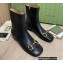 Gucci Leather ankle boots Black with Horsebit 2022