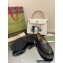 Gucci lug sole Loafers Leather Black with Double G 2022