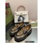 Gucci lug sole Loafers GG Canvas Beige with Double G 2022