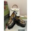 Gucci lug sole Loafers GG Canvas Beige with Double G 2022