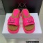 Dior Diorquake Strap Slides Sandals in Calfskin Bright Pink 2022